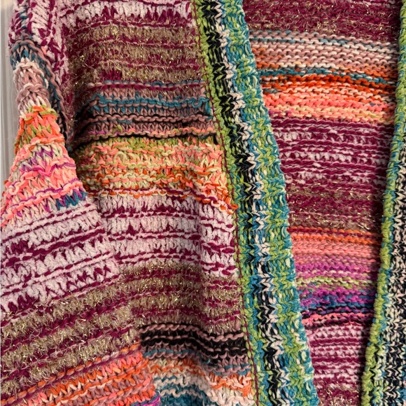 Wild Fable Cropped Colorful Striped Knit Cardigan Size XS New condition, unworn - Picture 3 of 6